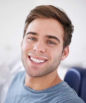 Man with bright white smile